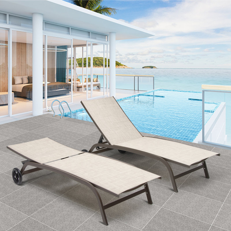 Latitude Run® Adjustable Chaise Lounge Chair Five-position And Full